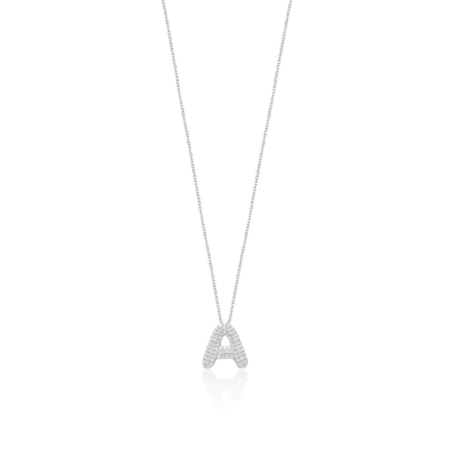 Silver Letter Necklace