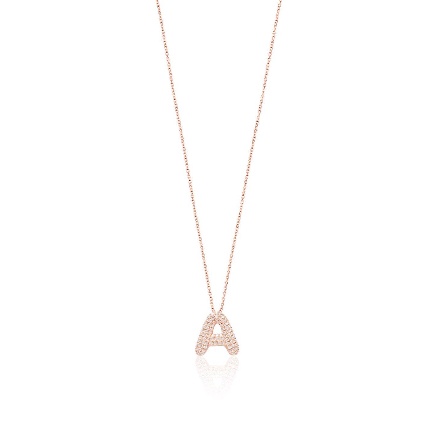 Rose Gold Platted Letter Necklace