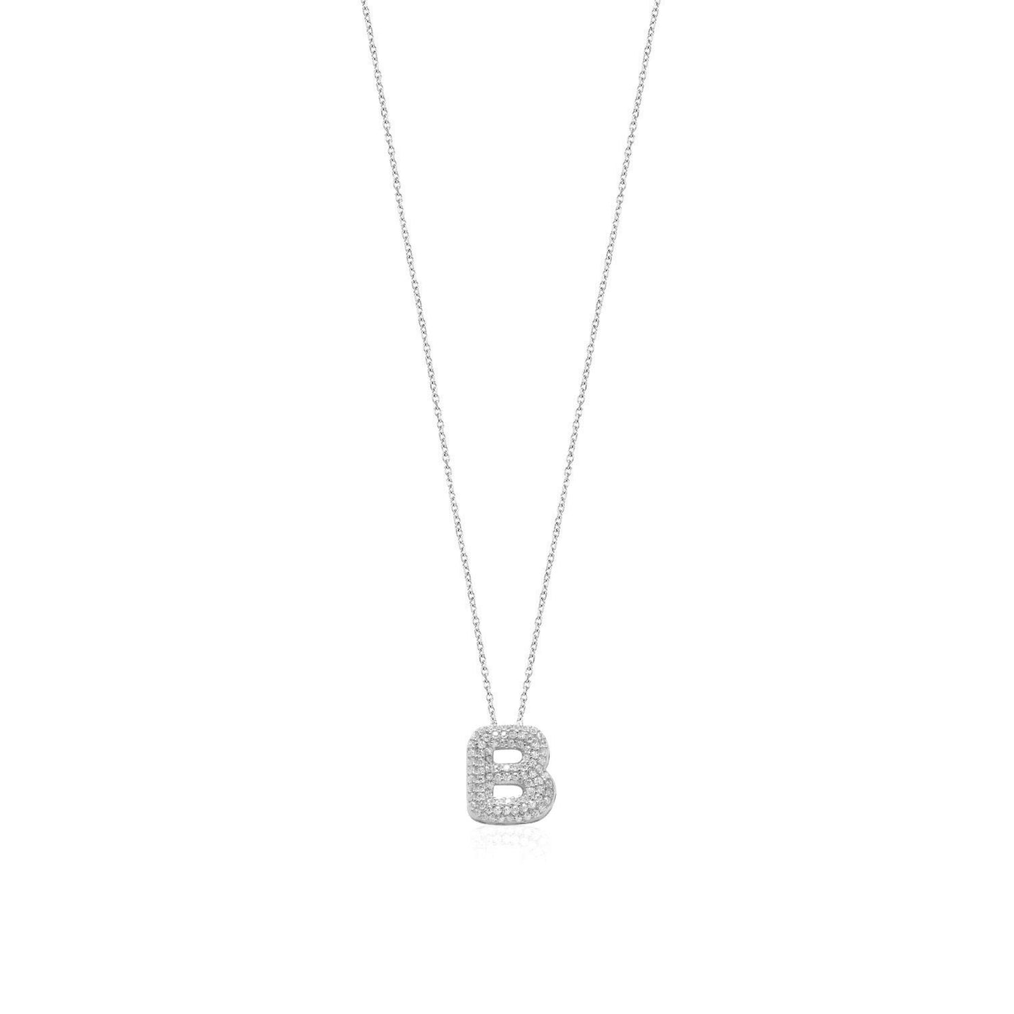Silver Letter Necklace