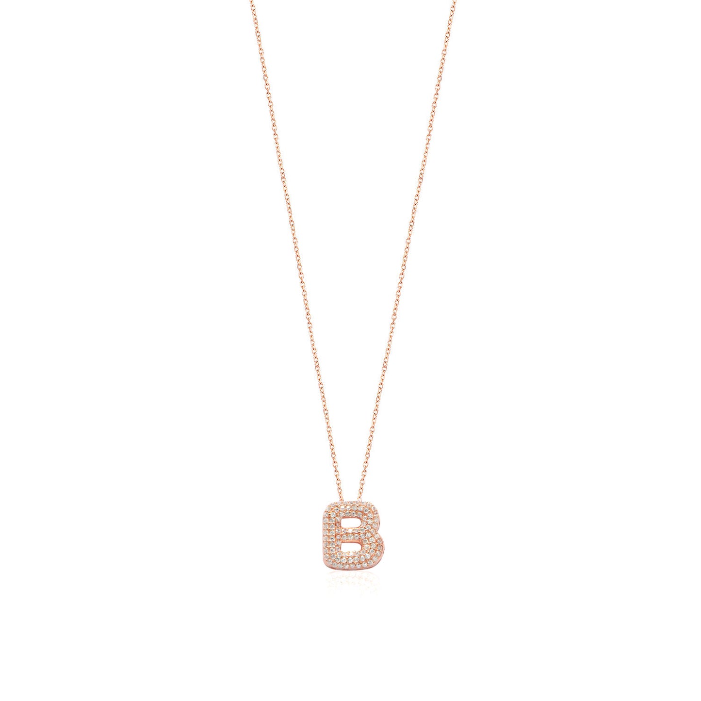 Rose Gold Platted Letter Necklace
