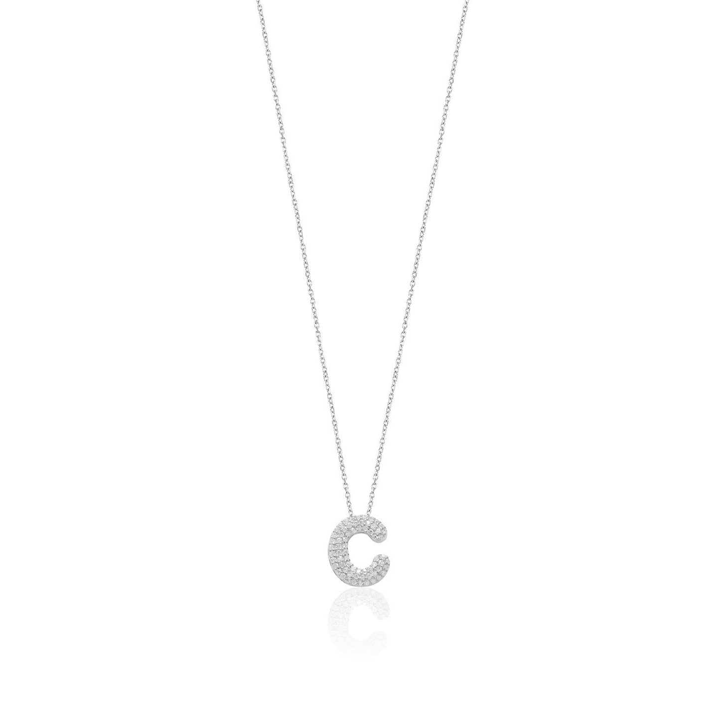 Silver Letter Necklace
