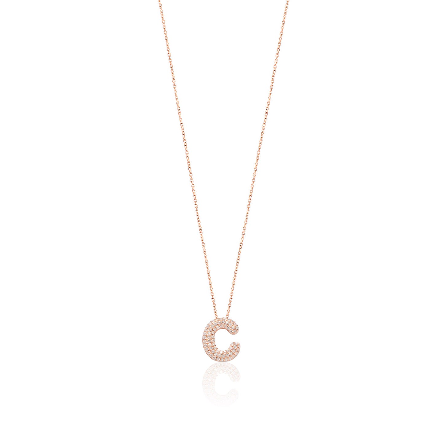 Rose Gold Platted Letter Necklace