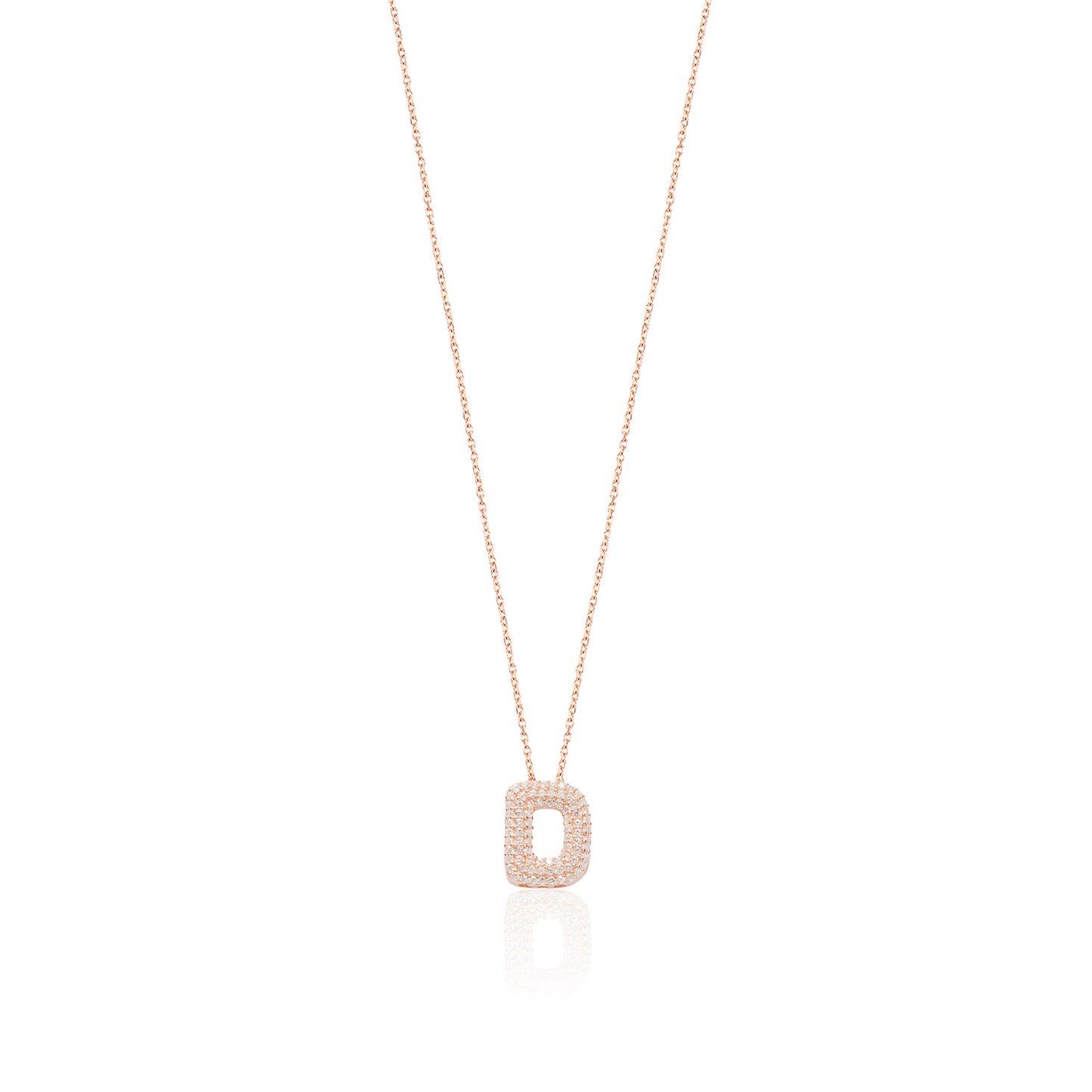 Rose Gold Platted Letter Necklace