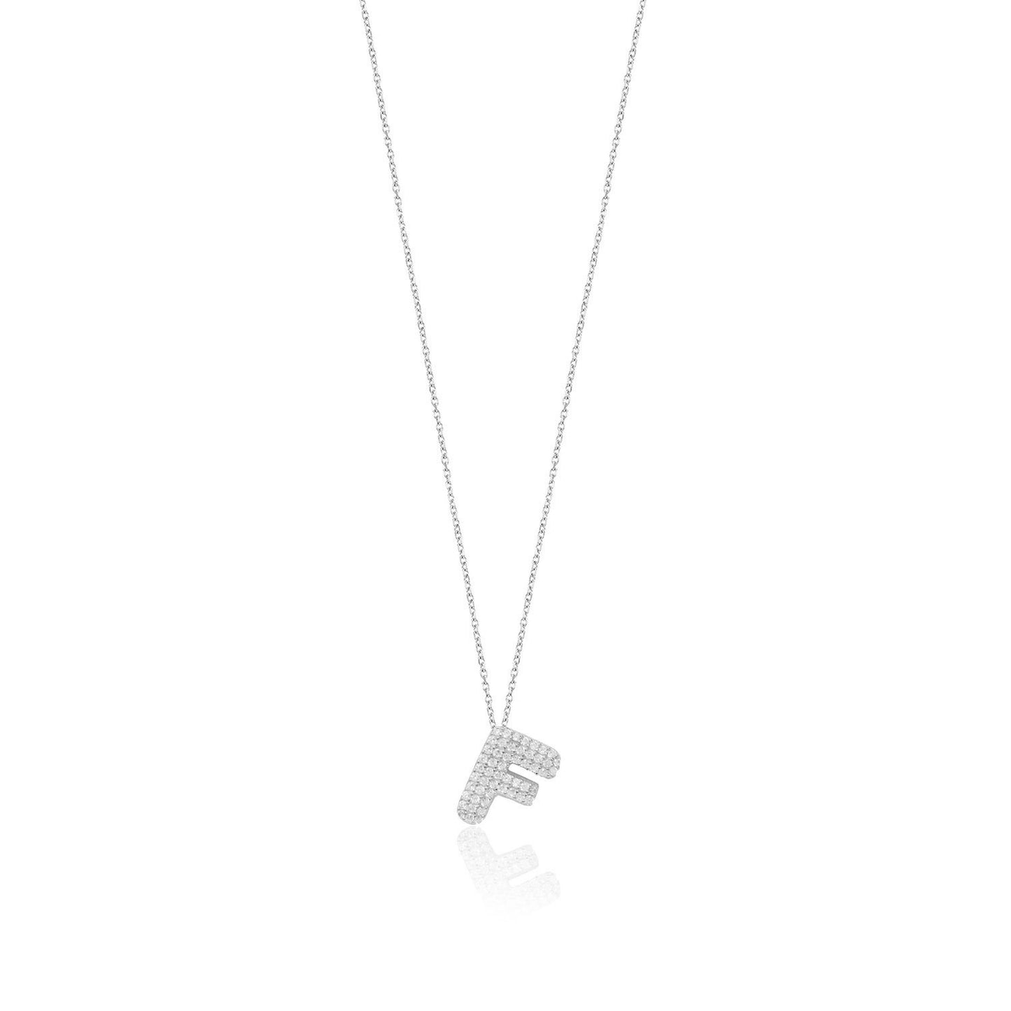 Silver Letter Necklace