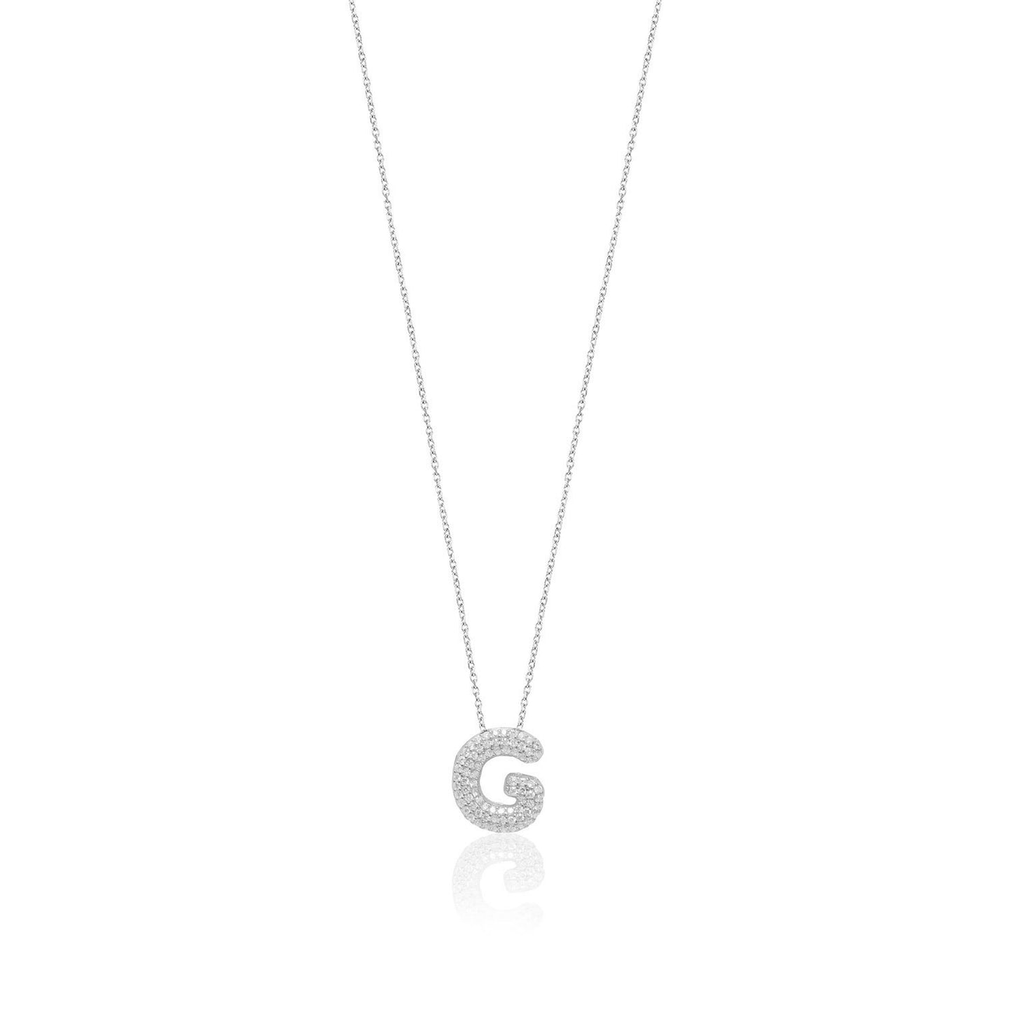 Silver Letter Necklace