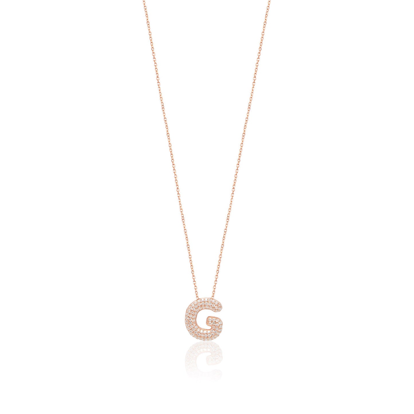 Rose Gold Platted Letter Necklace