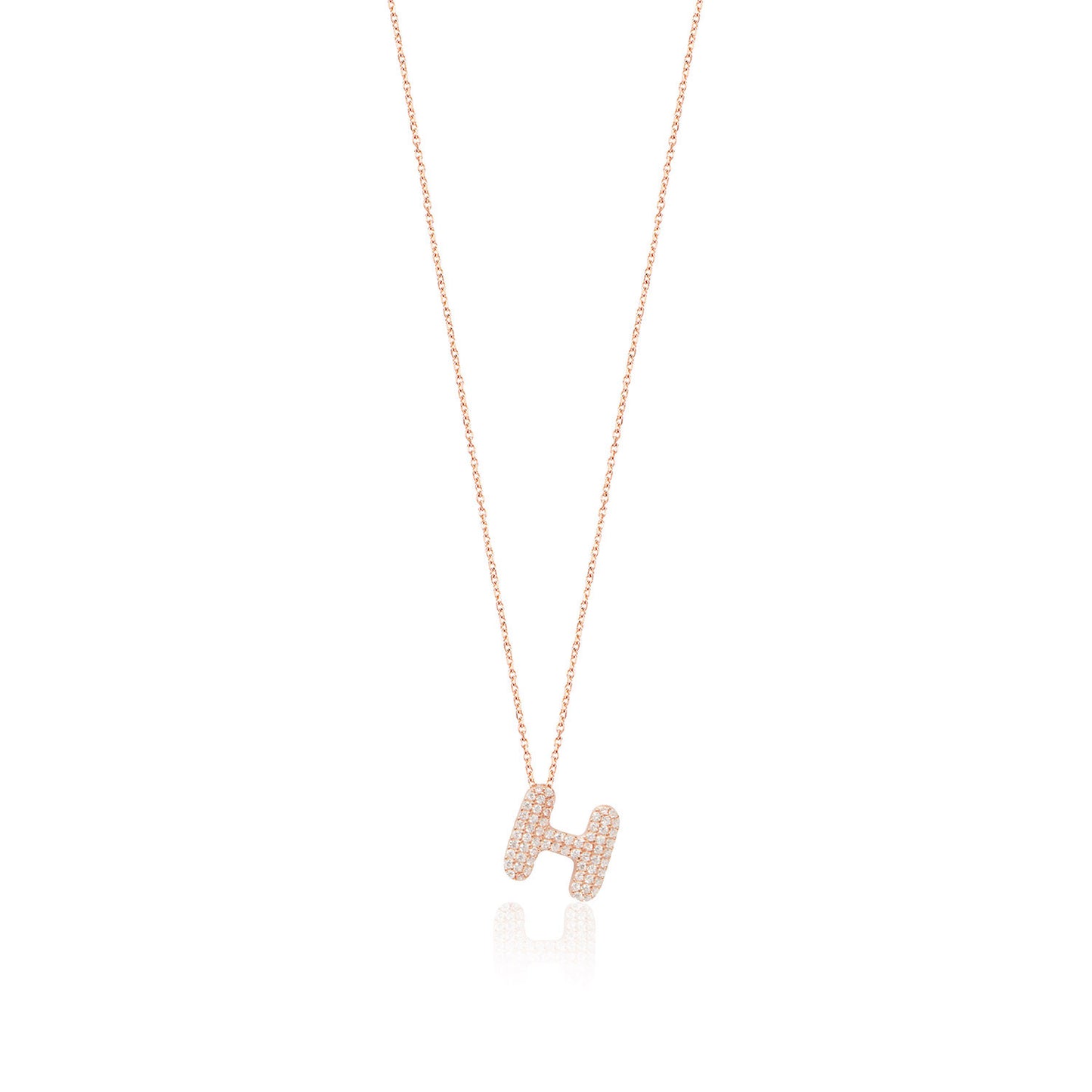 Rose Gold Platted Letter Necklace