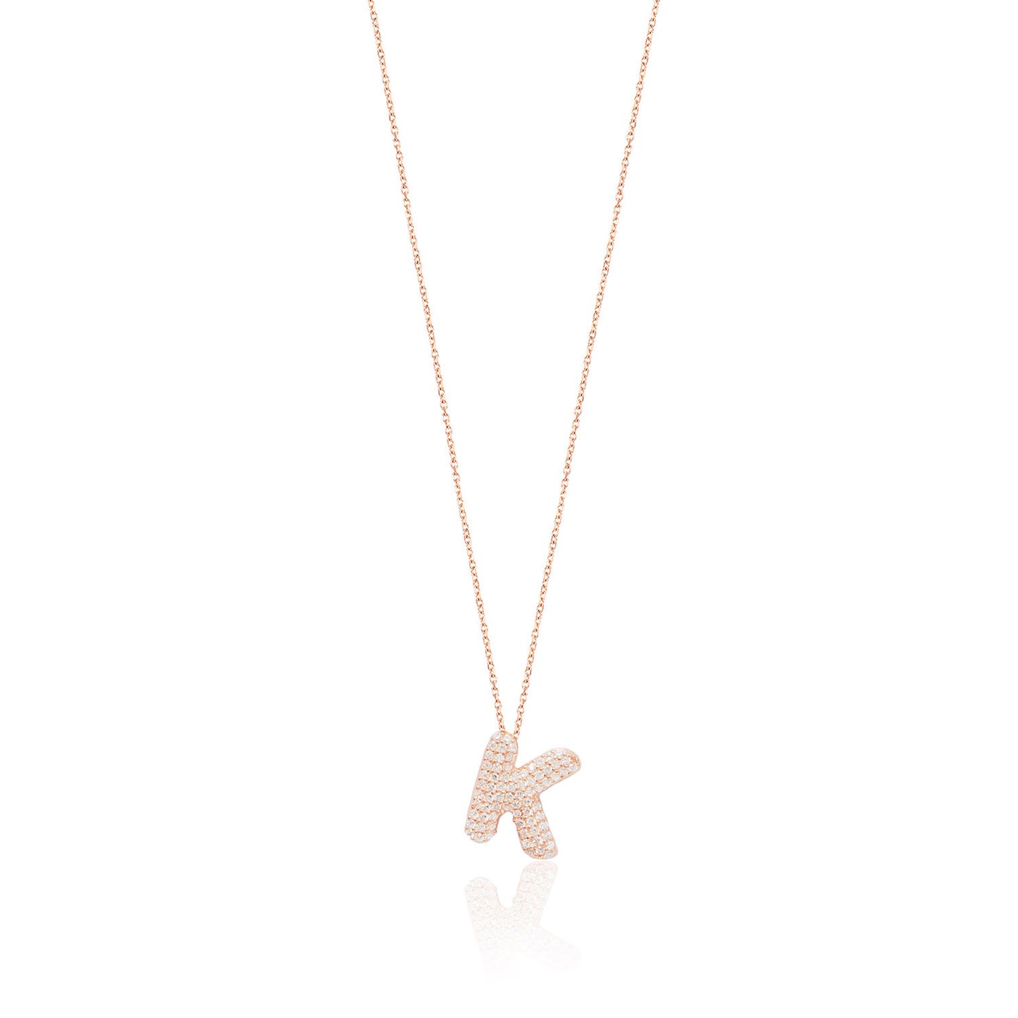 Rose Gold Platted Letter Necklace