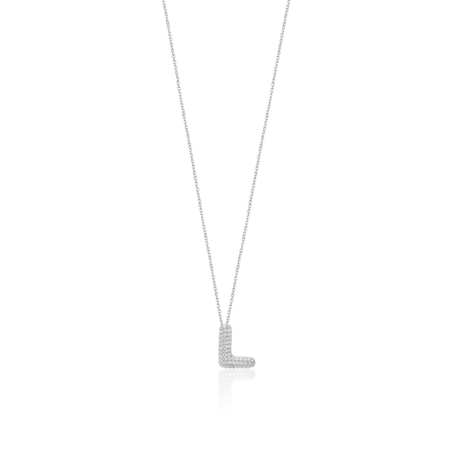 Silver Letter Necklace