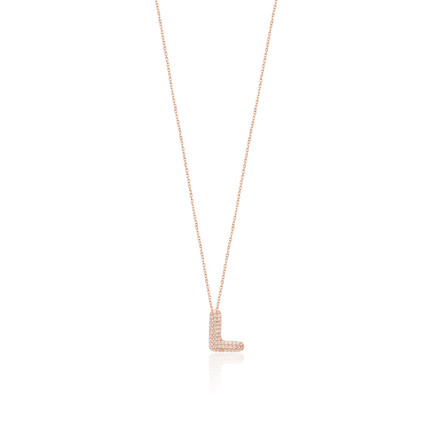 Rose Gold Platted Letter Necklace