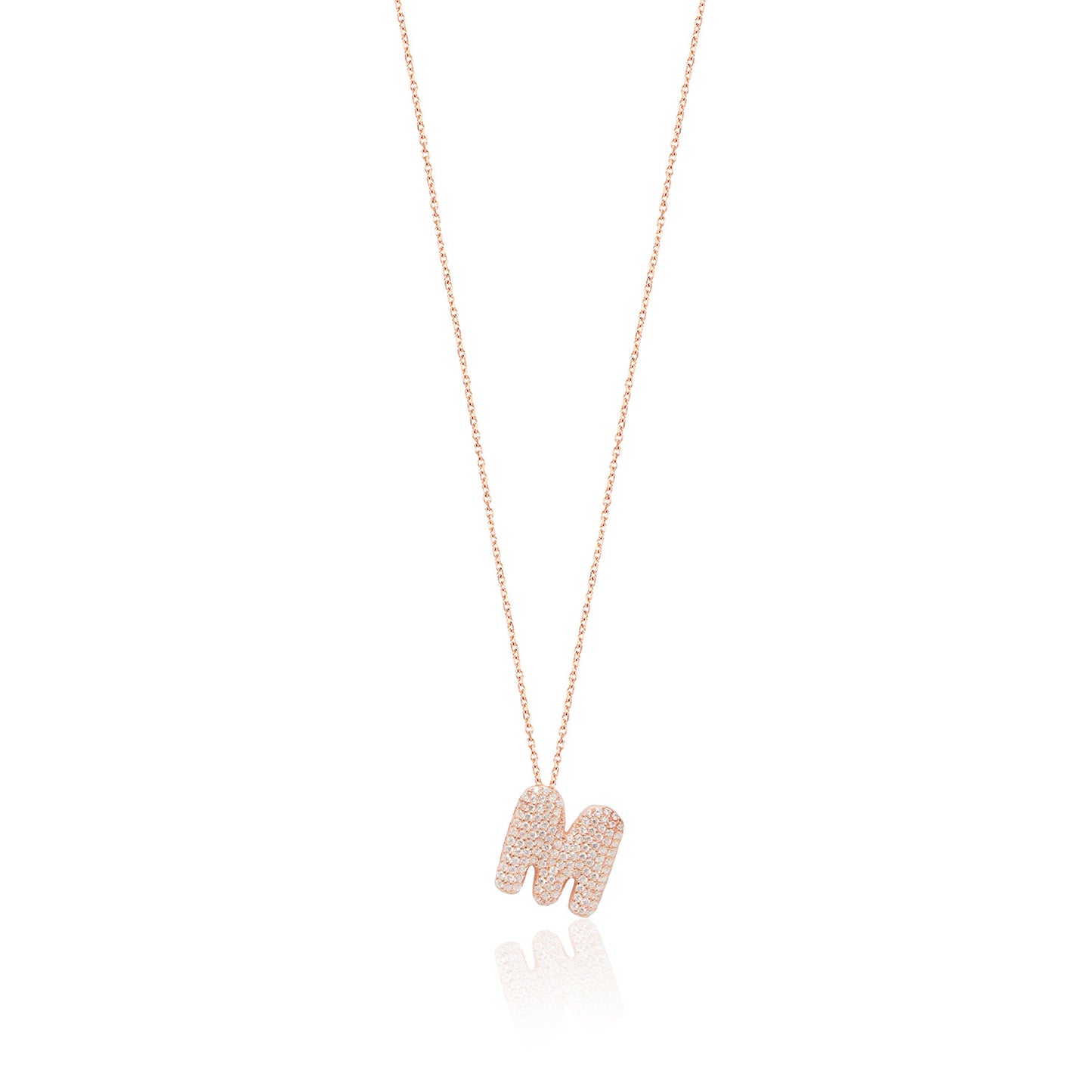 Rose Gold Platted Letter Necklace