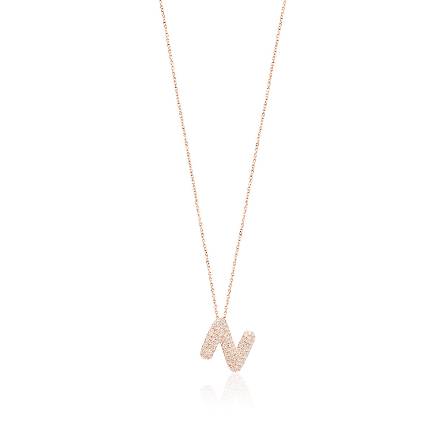 Rose Gold Platted Letter Necklace