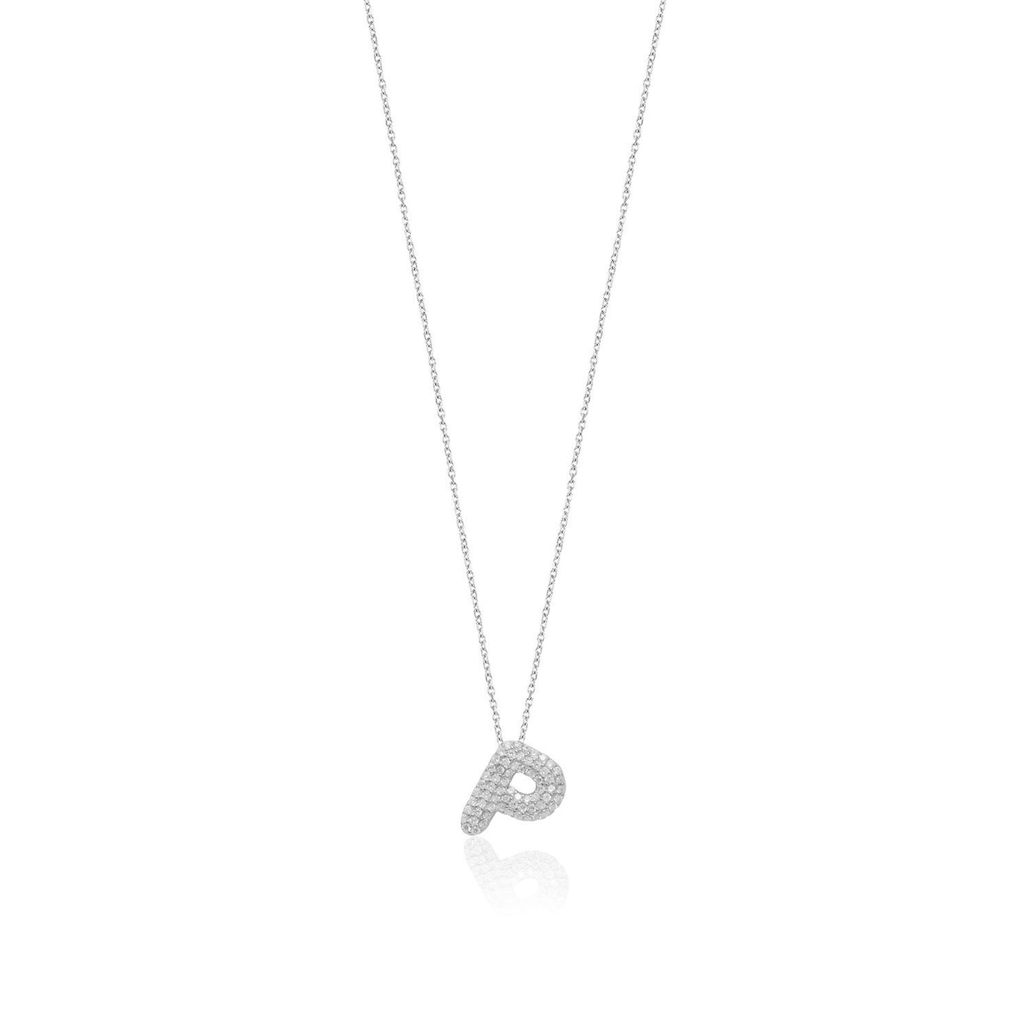 Silver Letter Necklace