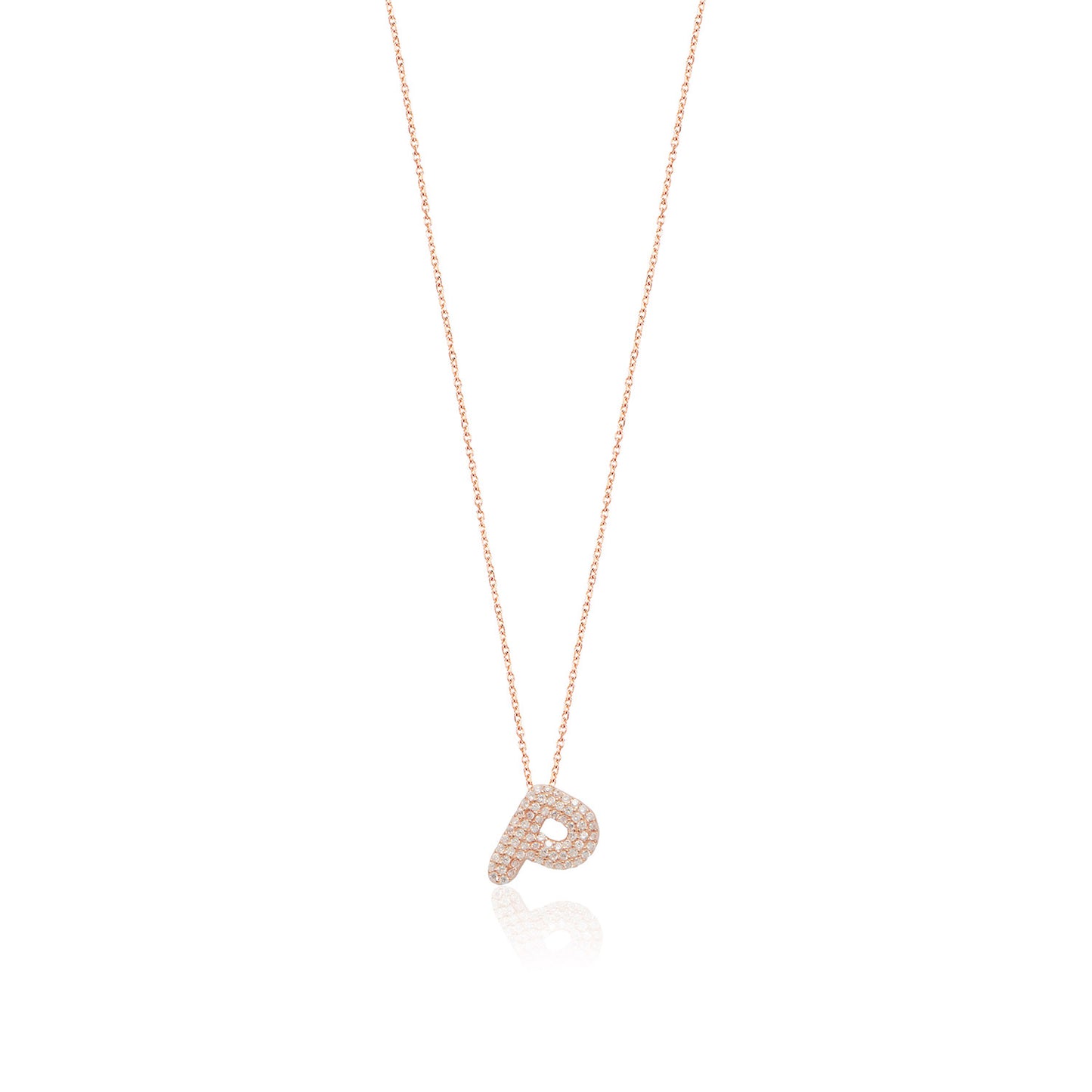 Rose Gold Platted Letter Necklace