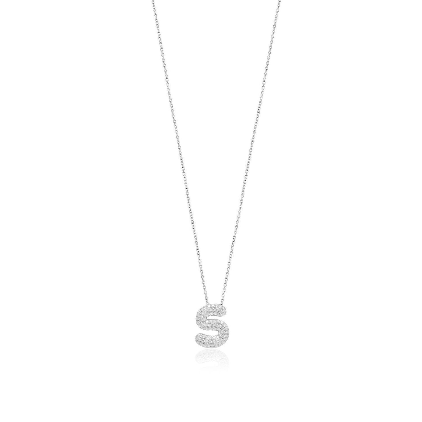 Silver Letter Necklace