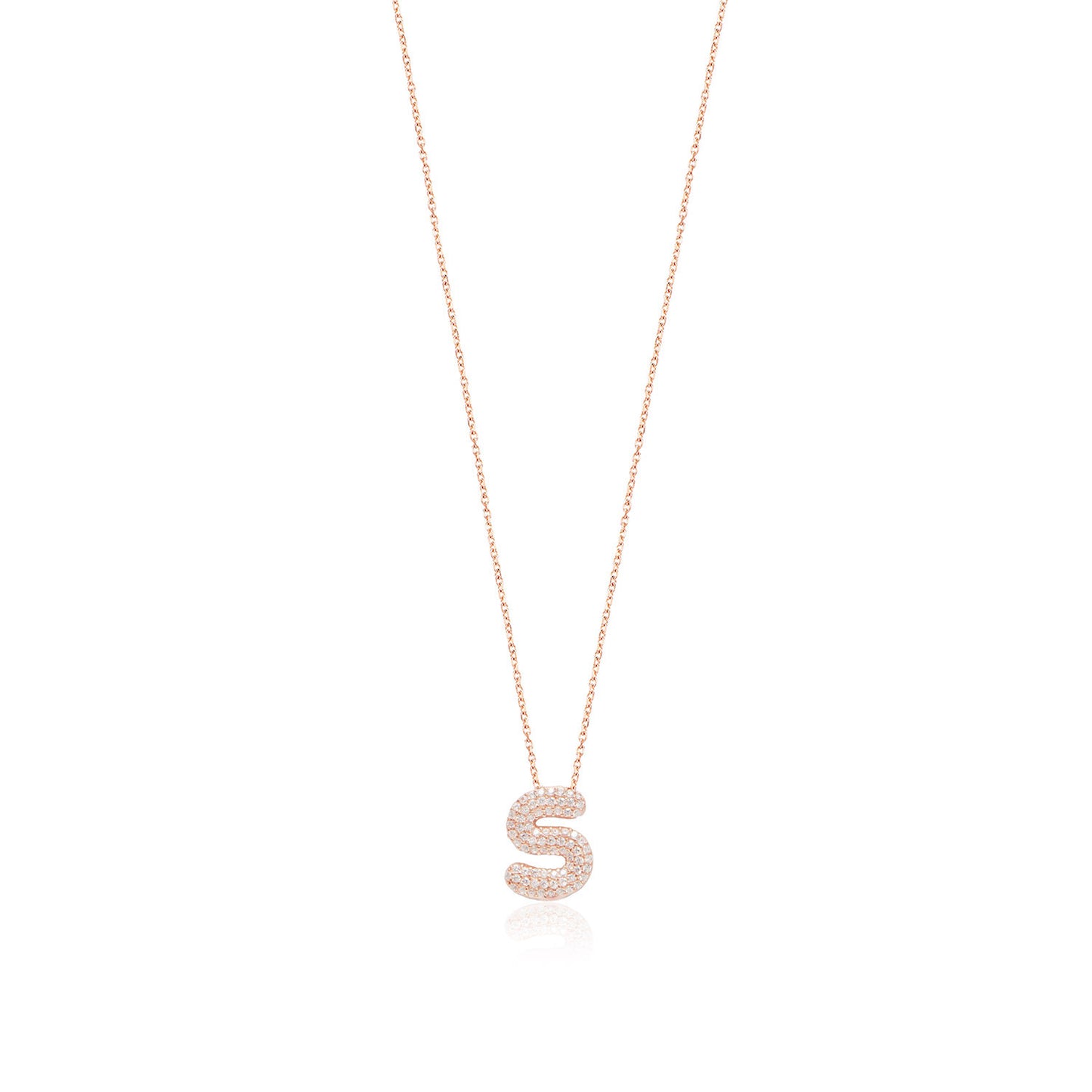 Rose Gold Platted Letter Necklace