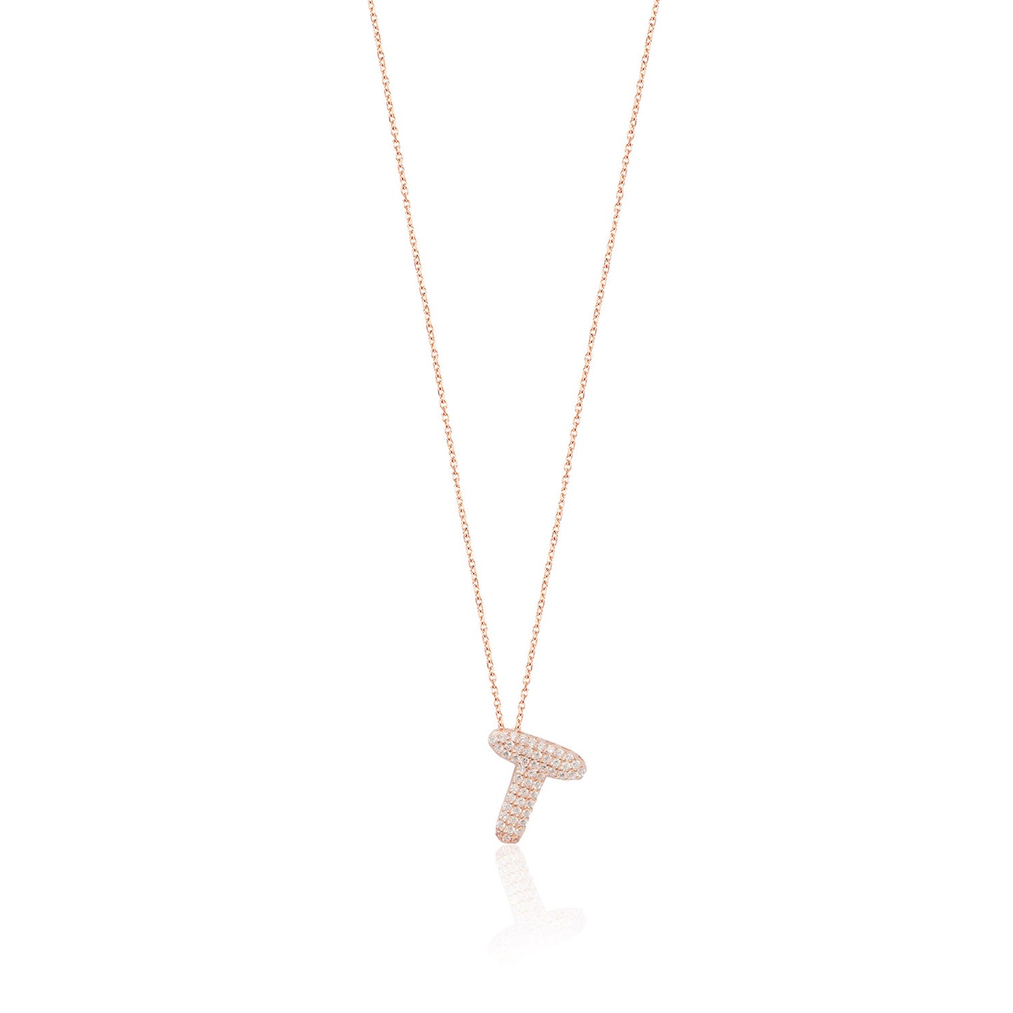 Rose Gold Platted Letter Necklace