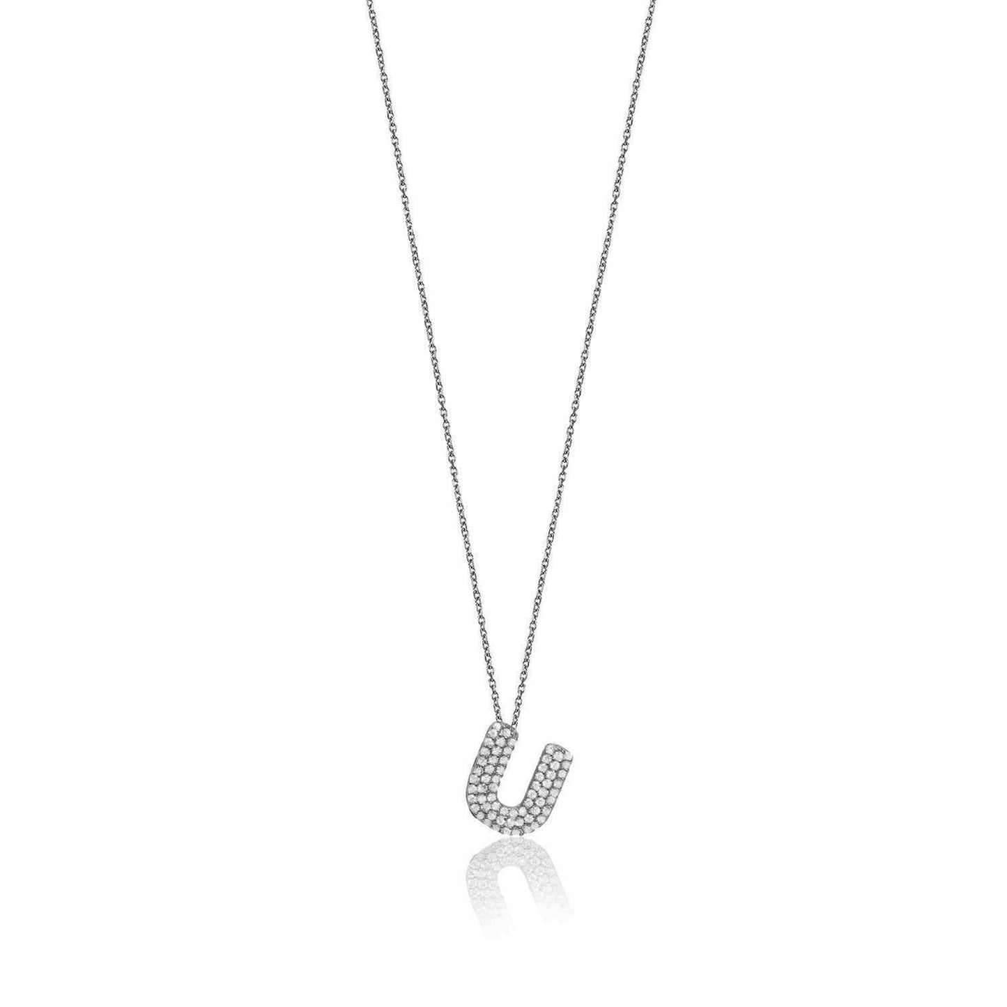 Silver Letter Necklace