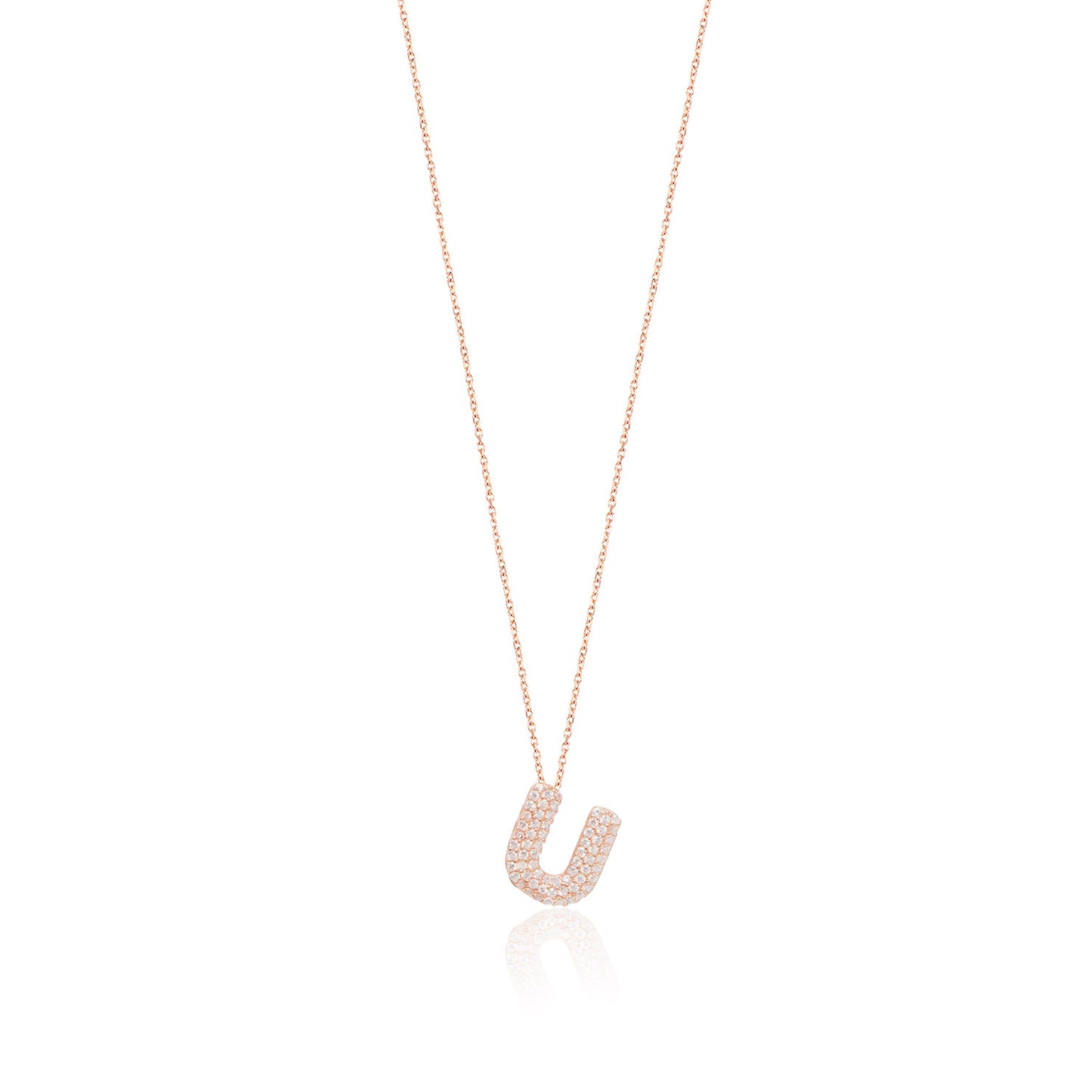 Rose Gold Platted Letter Necklace