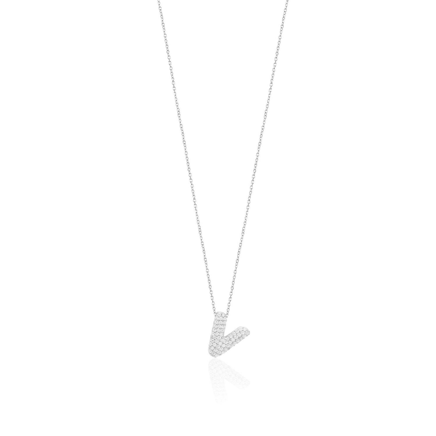 Silver Letter Necklace