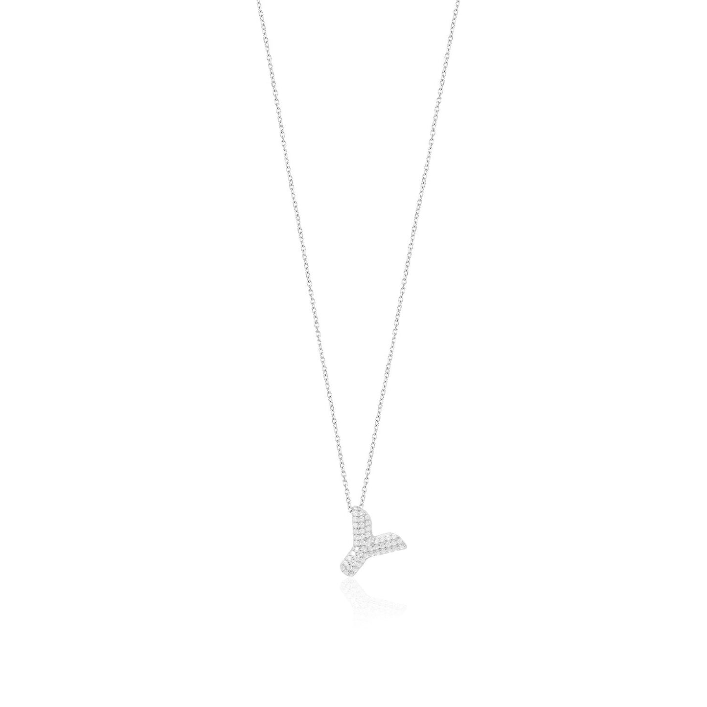 Silver Letter Necklace