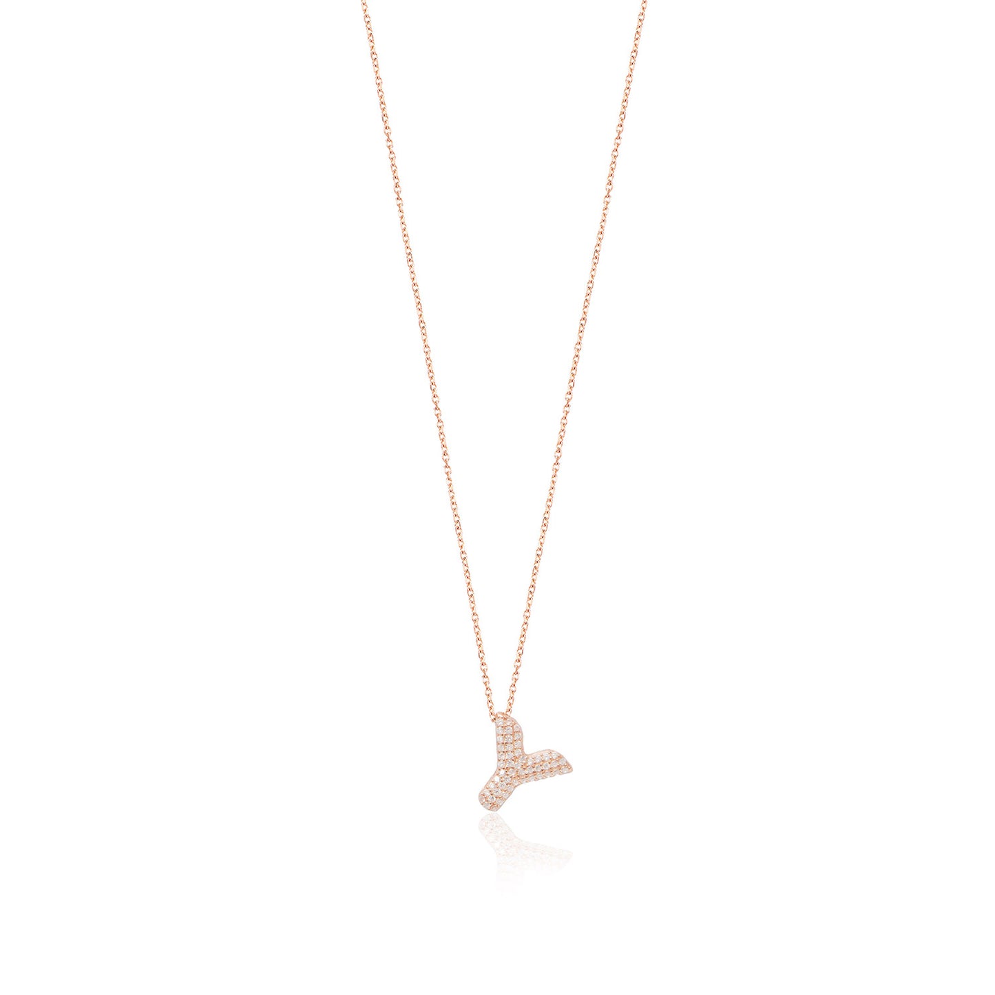 Rose Gold Platted Letter Necklace