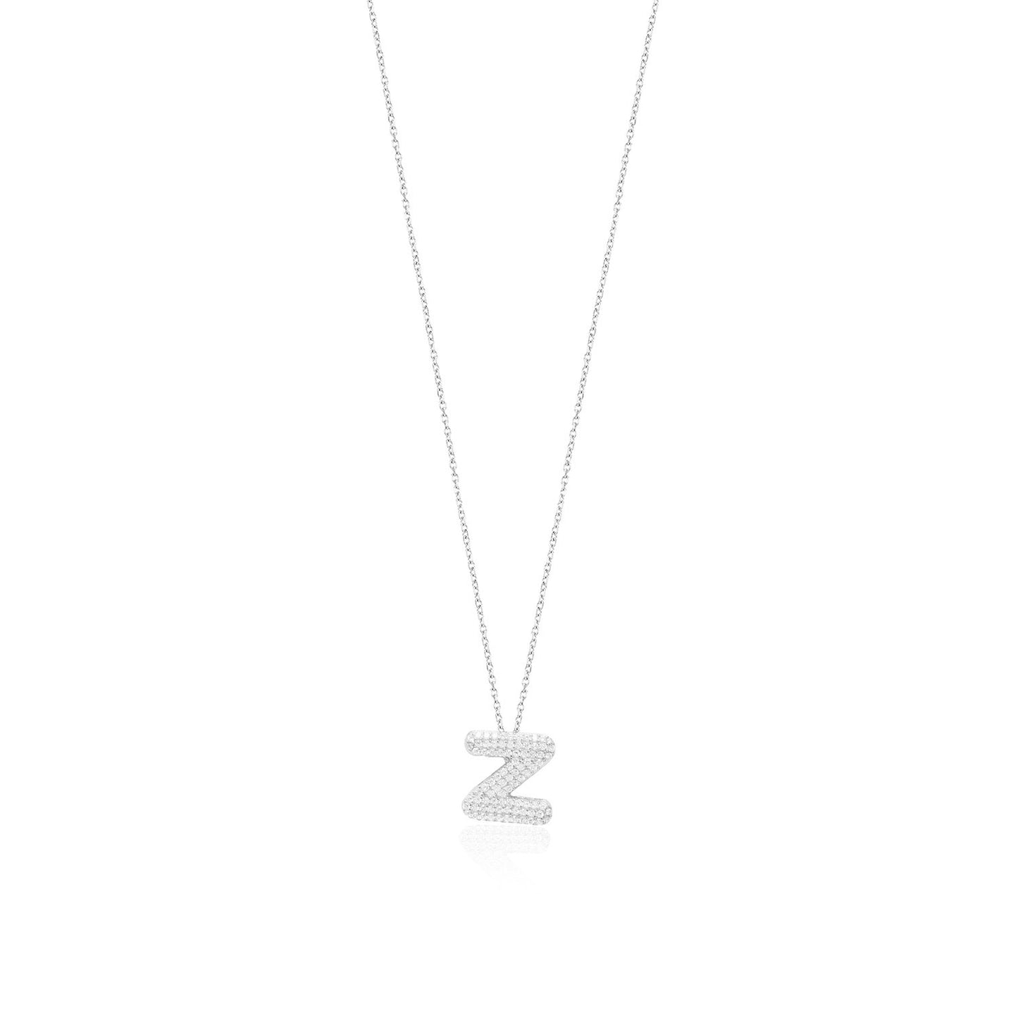 Silver Letter Necklace