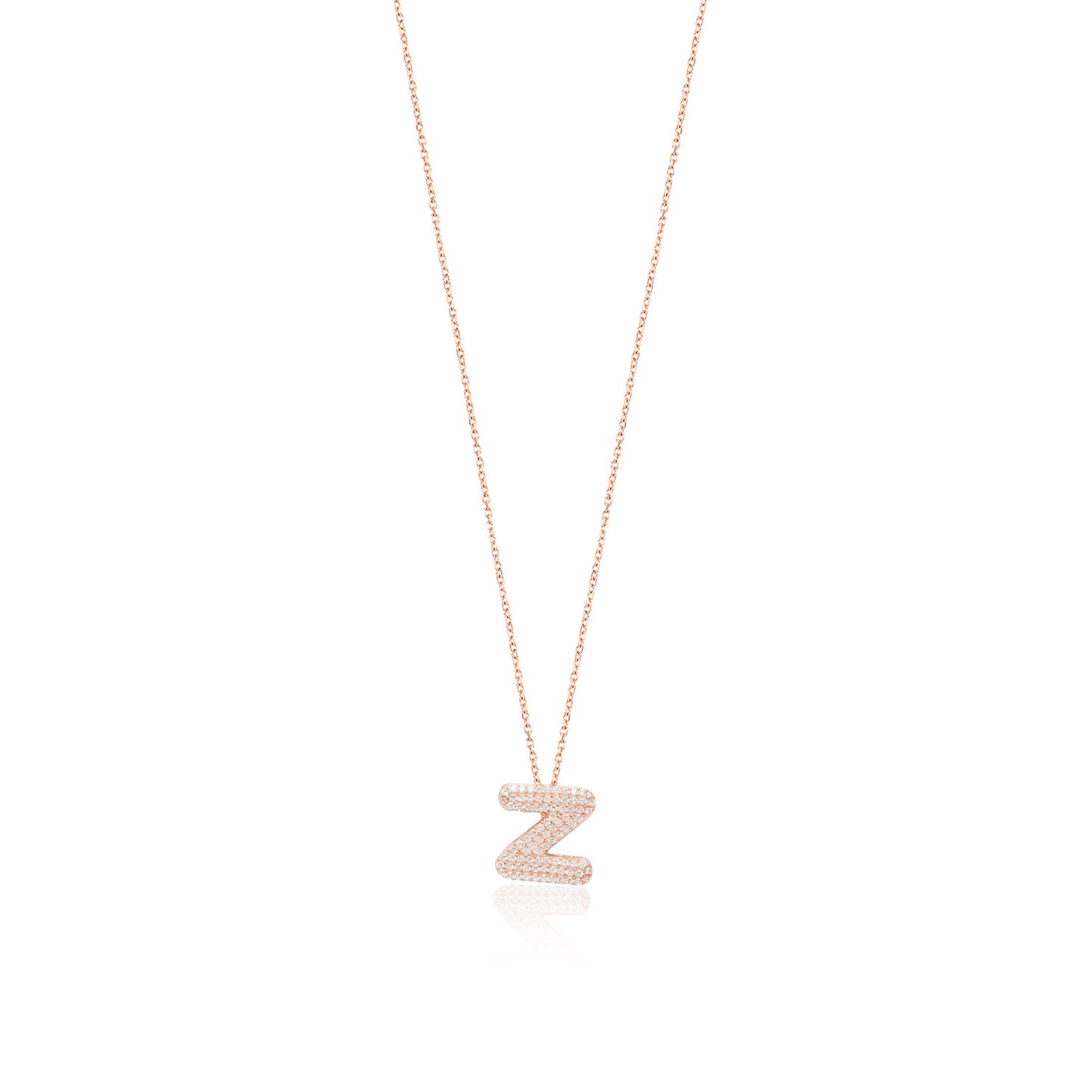 Rose Gold Platted Letter Necklace